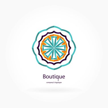 Vintage güzel dairesel logo