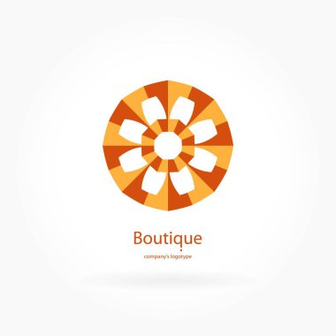 Vintage güzel dairesel logo