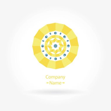 Vintage güzel dairesel logo