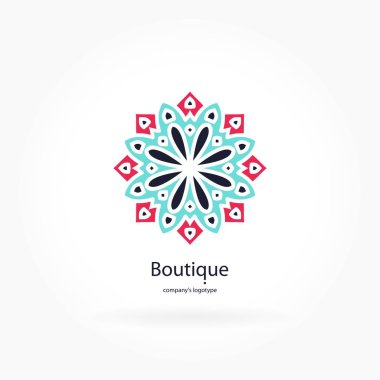 Vintage güzel dairesel logo