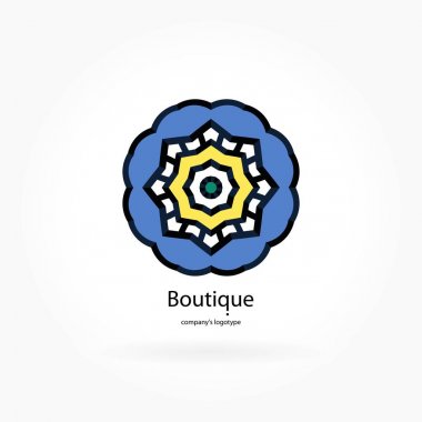 Vintage güzel dairesel logo