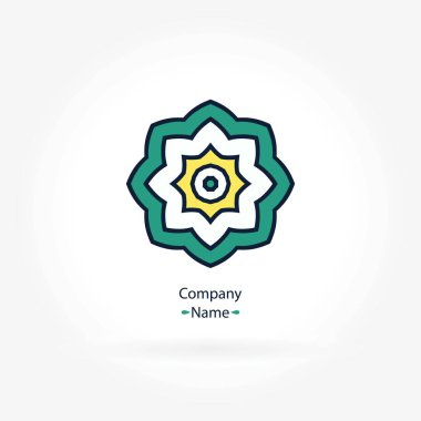 Vintage güzel dairesel logo