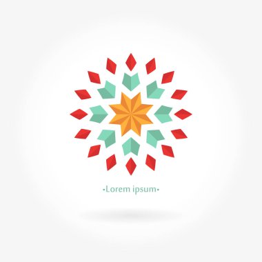 Vintage güzel dairesel logo