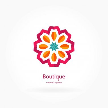 Vintage güzel dairesel logo