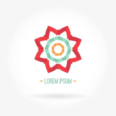 Vintage güzel dairesel logo