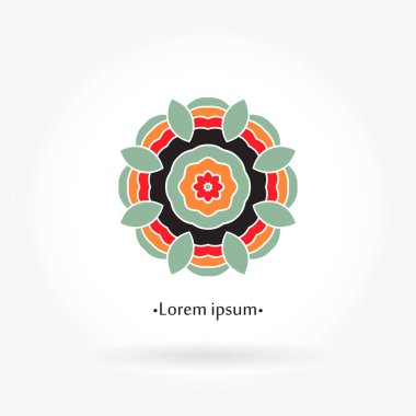 Vintage güzel dairesel logo