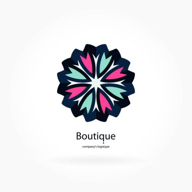 Vintage güzel dairesel logo