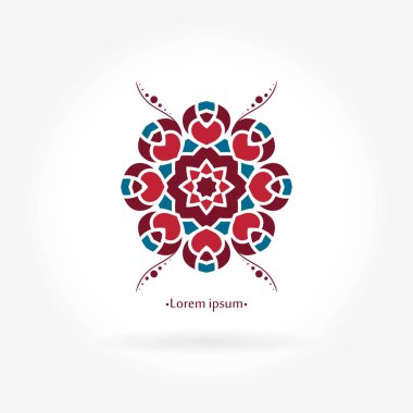 Vintage güzel dairesel logo