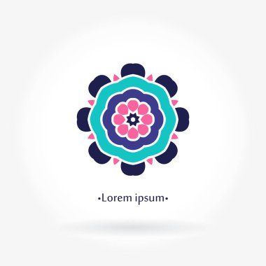 Vintage güzel dairesel logo