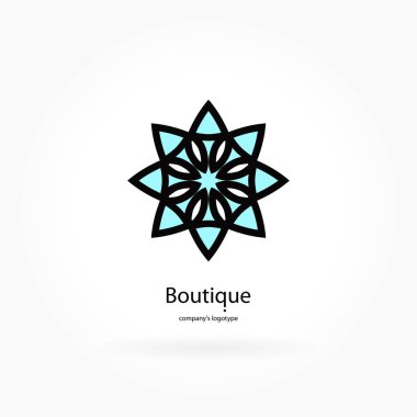 Vintage güzel dairesel logo