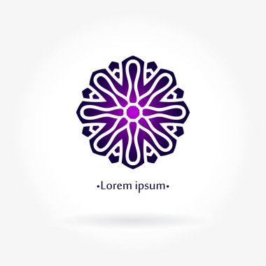 Vintage güzel dairesel logo