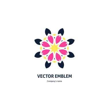 Vintage güzel dairesel logo