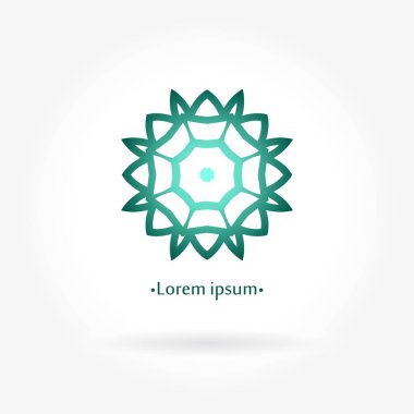 Vintage güzel dairesel logo