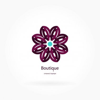 Vintage güzel dairesel logo