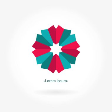 Vintage güzel dairesel logo