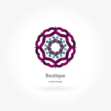 Vintage güzel dairesel logo