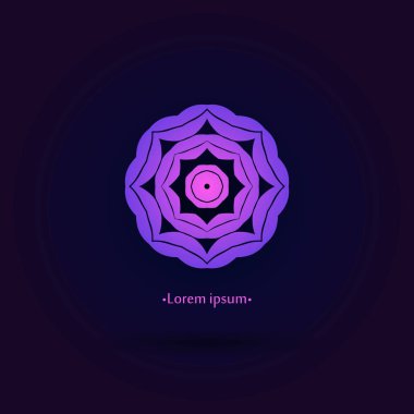 Vintage güzel dairesel logo