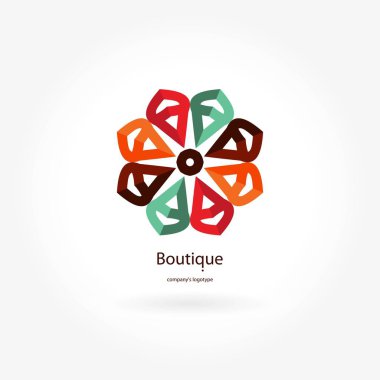 Vintage güzel dairesel logo