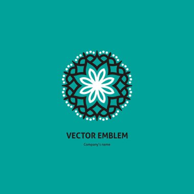 Vintage güzel dairesel logo