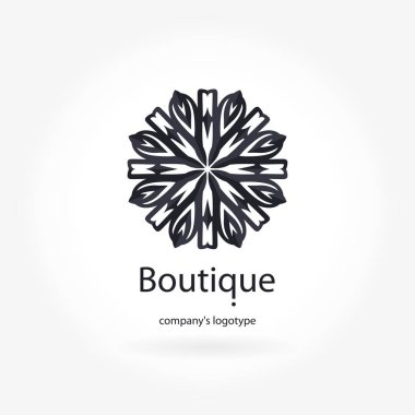 Vintage güzel dairesel logo