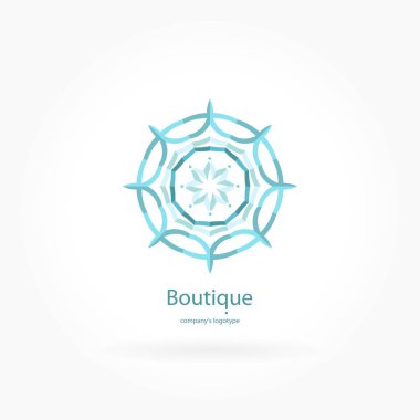 Vintage güzel dairesel logo