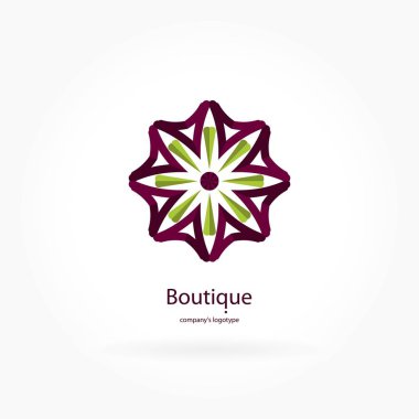 Vintage güzel dairesel logo