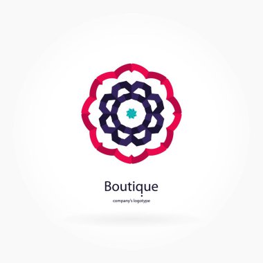 Vintage güzel dairesel logo