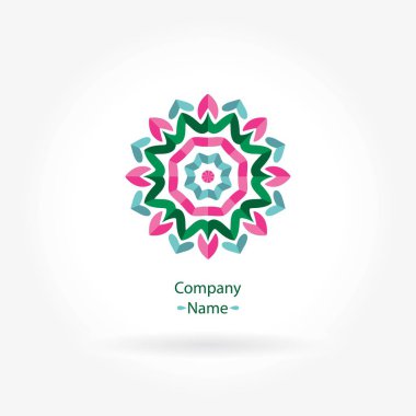 Vintage güzel dairesel logo