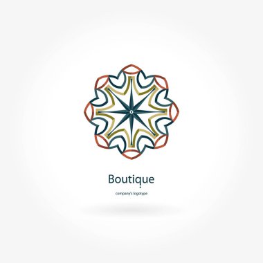 Vintage güzel dairesel logo