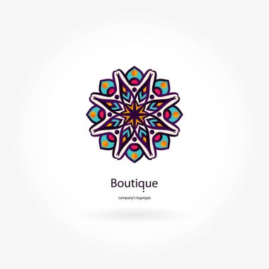 Vintage güzel dairesel logo