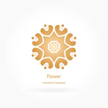  Bir çiçek şeklinde logo 