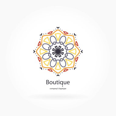 Vintage güzel dairesel logo