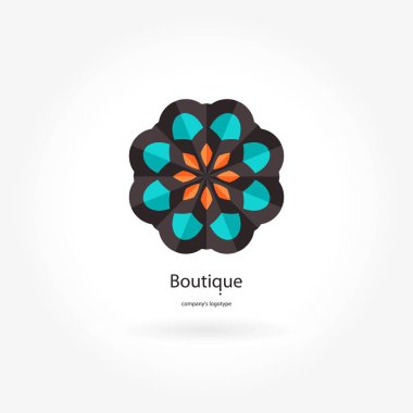 Vintage güzel dairesel logo