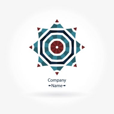 Vintage güzel dairesel logo