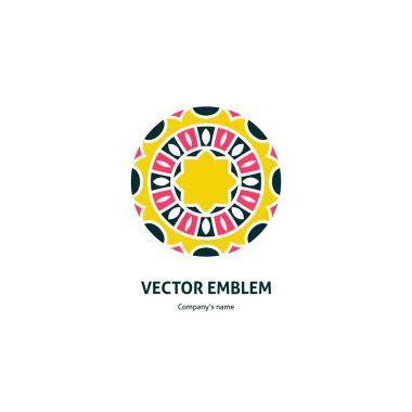 Vintage güzel dairesel logo