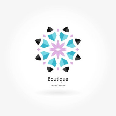 Vintage güzel dairesel logo