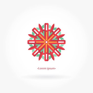 Vintage güzel dairesel logo