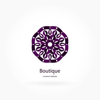 Vintage güzel dairesel logo