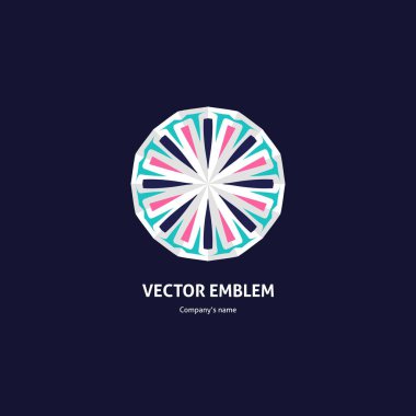 Vintage güzel dairesel logo