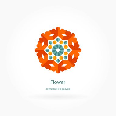 Vintage güzel dairesel logo