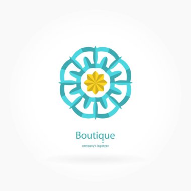 Vintage güzel dairesel logo