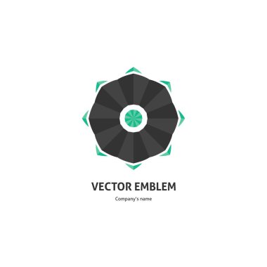 Vintage güzel dairesel logo