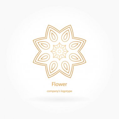  Bir çiçek şeklinde logo 
