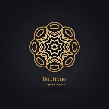 Vintage güzel dairesel logo