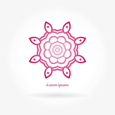 Vintage güzel dairesel logo