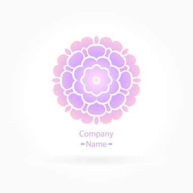 Vintage güzel dairesel logo