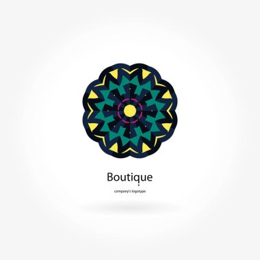 Vintage güzel dairesel logo