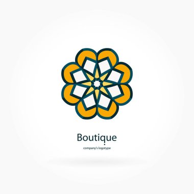 Vintage güzel dairesel logo