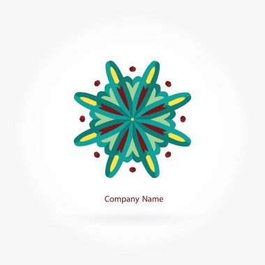 Vintage güzel dairesel logo