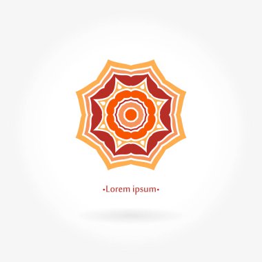 Vintage güzel dairesel logo